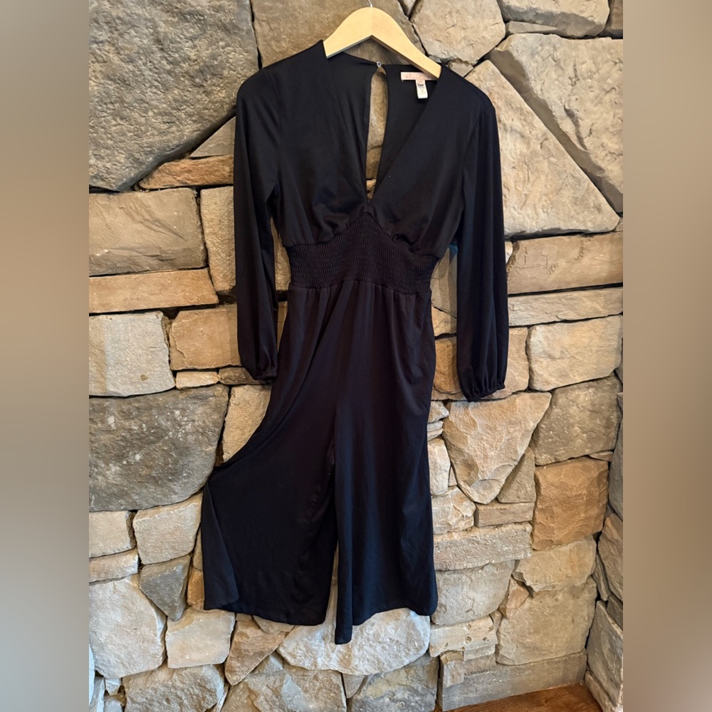 New🌟Anthropologie -Hutch Wide Leg V Neck Jumpsuit - Picture 6 of 8